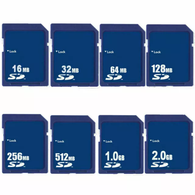 Memory Card 32MB 64MB 128MB 256MB 512MB 1GB 2GB SD Secure Digital Sdandard Card