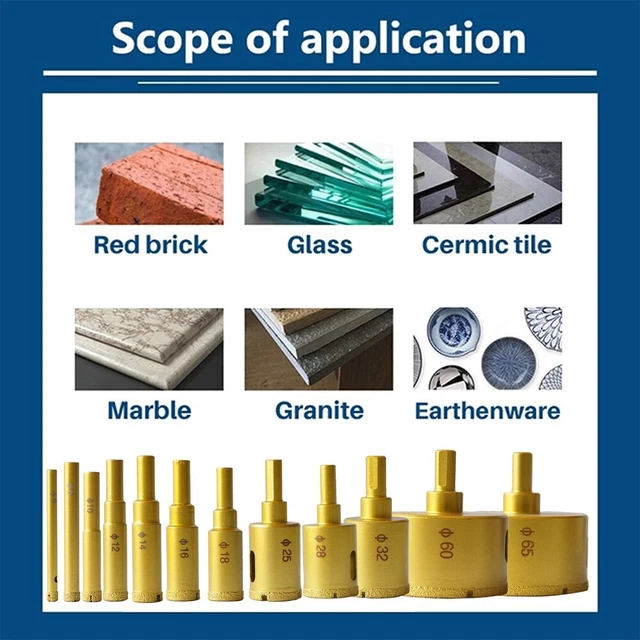 Diamond Drills Tile Dry Drill Bit 6-65MM For Granite Marble Porcelain-Stoneware