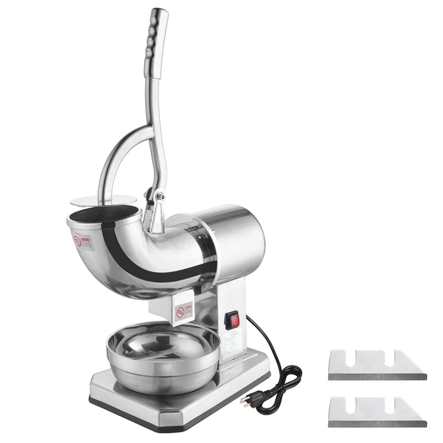 WeChef Electric Snow Cone Maker Machine Ice Crusher Shaver Dual Blades Cafe