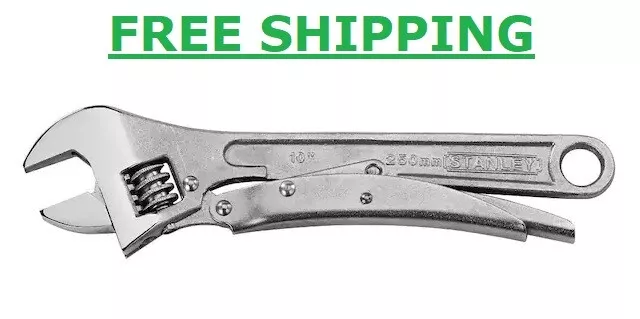 Maxgrip 10 In. Locking Adjustable Wrench | Stanley Tool Slip Inch Anti Steel –