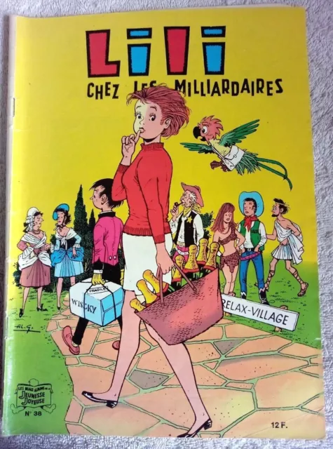 Lili n°38 Lili chez les milliardaires, édition 1987. BD souple Jeunesse Joyeuse