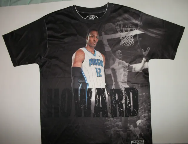 Orlando Magic Dwight Howard All Over Print Polyester 360 Shirt Size Large