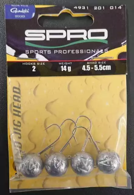 Spro Gamakatsu Round Jighead Jig 22  Gr. 2 14g Jigkopf Head Jigkopfhaken NEW OVP