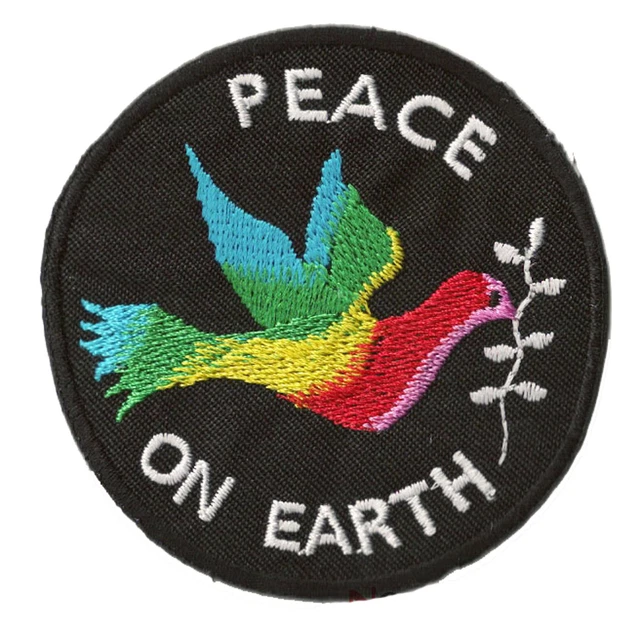 Écusson patch thermocollant, main victoire drapeau usa ** 4 x 7 cm ** applique à repasser - Un grand marché