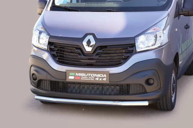 Protezione Anteriore Large Bar Misutonida Inox D.63 Per Renault Trafic '14 > .