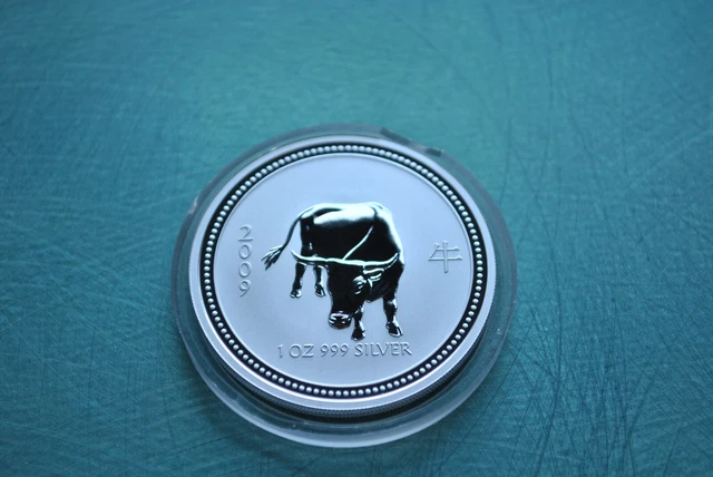 2007/2009 Australia silver lunar year of the Ox 1 oz