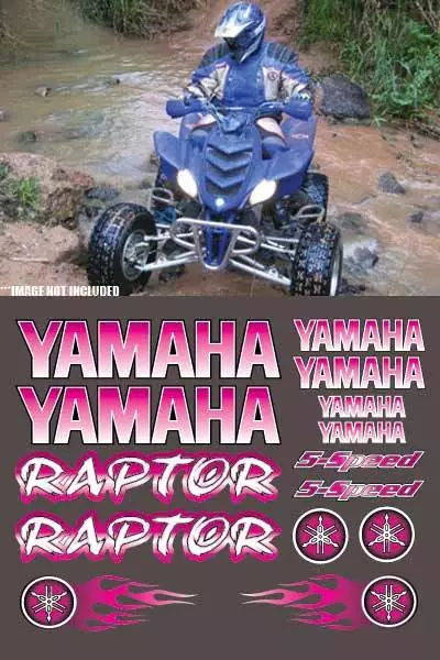 Yamaha Raptor PINK Digital Full Color 16pc ATV Decals Stickers Graphics 660R,