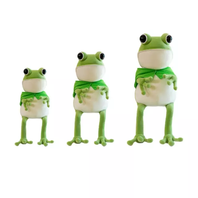 Frosch-Stofftier, weiches grünes Plüschtier, Stofftier für Schlafzimmer,