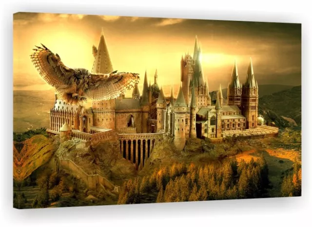 WANDBILD Harry Potter Hogwarts CANVAS LEINWAND BILD  o1