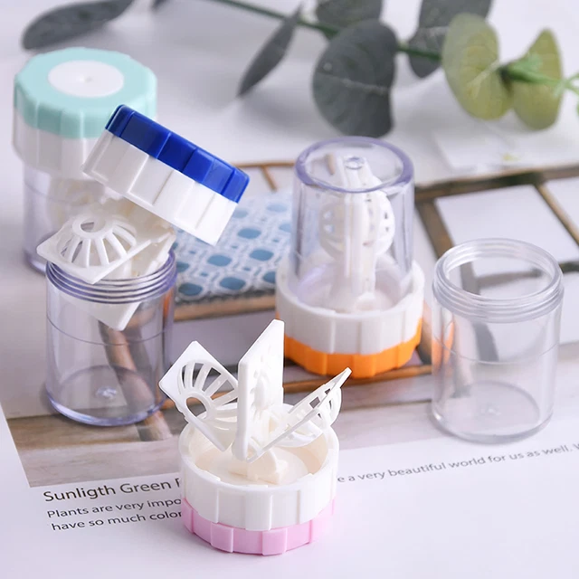 Práctico Durable Portable Lavadora de Lentes Soporte Lavadora Manual Plástico