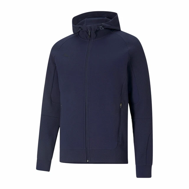 PUMA teamCUP Casual Kapuzenjacke Sweatjacke Kapuzenpullover Hoodie BLAU /Gr M