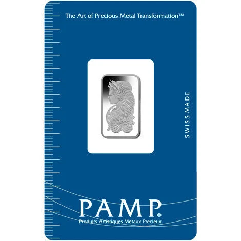 5 Gram PAMP Suisse Fortuna Platinum Bar (New w/ Assay)