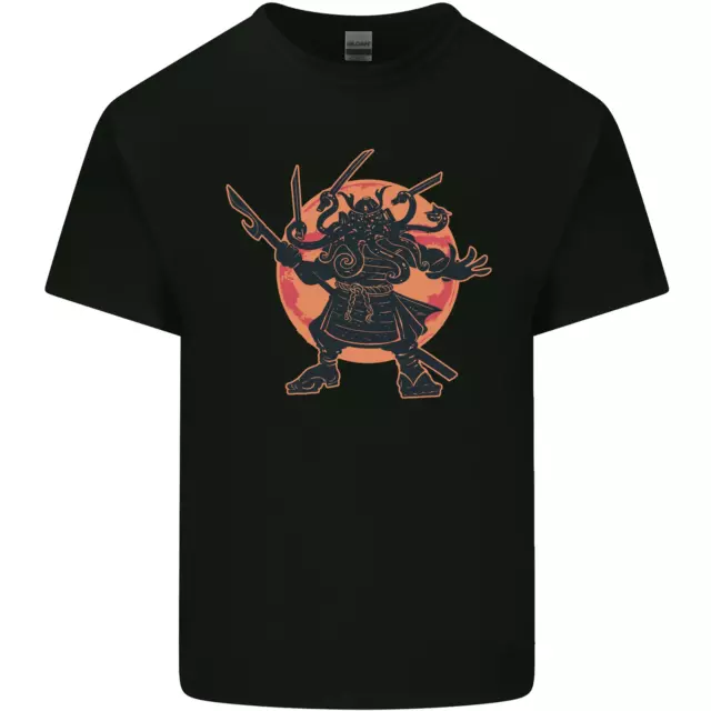 Samurai Cthulhu Kraken Mens Cotton T-Shirt Tee Top