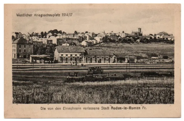 France Meurthe-et-Moselle Audun-le-Roman Railroad Train Station Depot Postcard