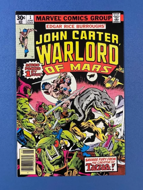 JOHN CARTER , WARLORD of MARS # 1 VF/NM ( GIL KANE cover 1977