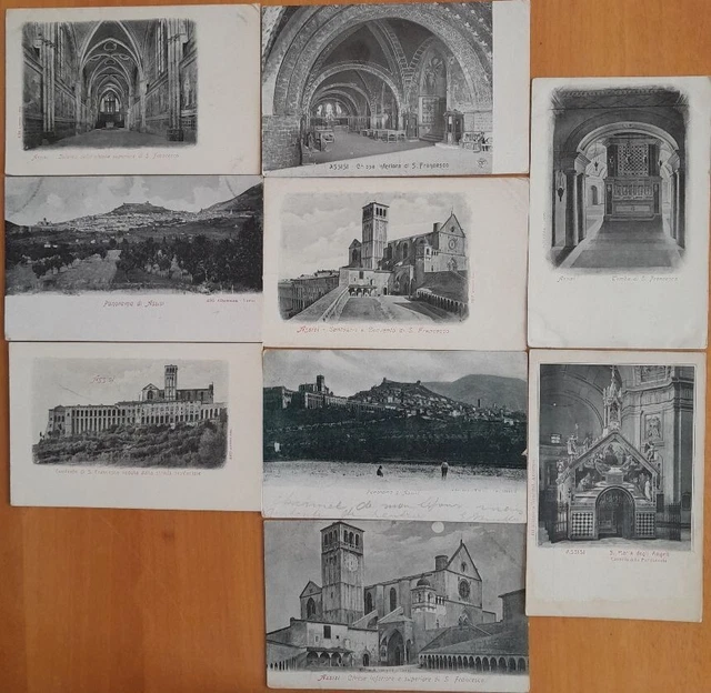 9 Antiche Cartoline Di Assisi - Perugia - Ed. Alterocca - Primi '900 Basso Costo
