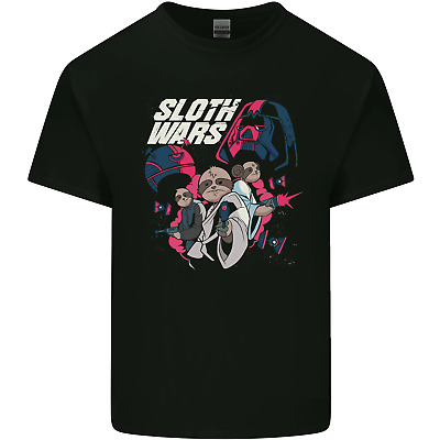 Sloth Wars Funny TV & Movie Parody Mens Cotton T-Shirt Tee Top