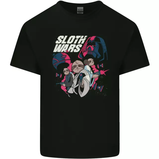 T-shirt top da uomo parodia TV e film divertente Sloth Wars cotone