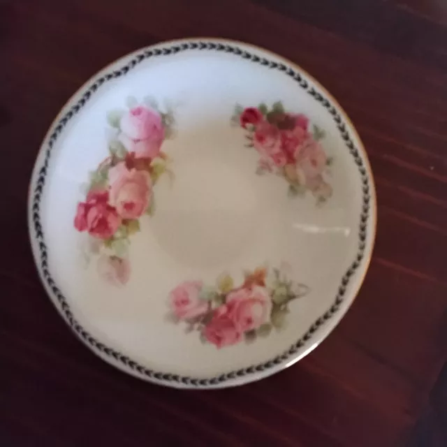 Vintage Royal Doulton Small Dish With Pink Roses