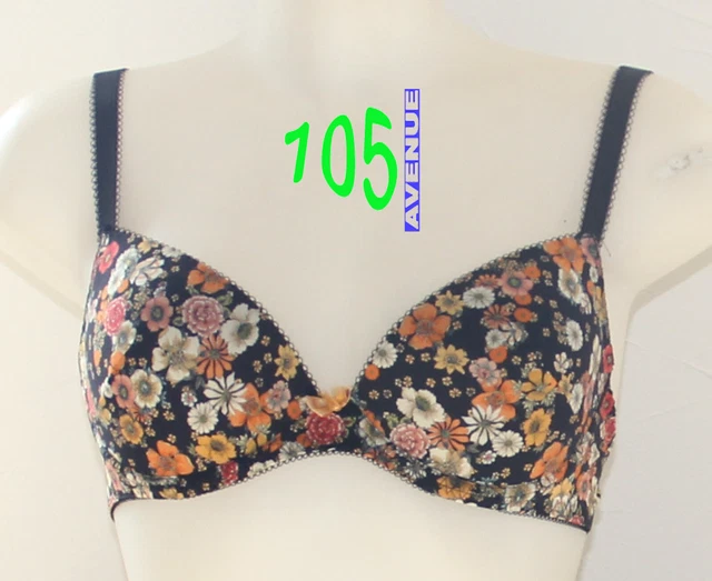 Soutien-gorge Coque ANTIGEL Flash Flowers 85C/85D Neuf Avec étiquettes - Coloris Aquarelle