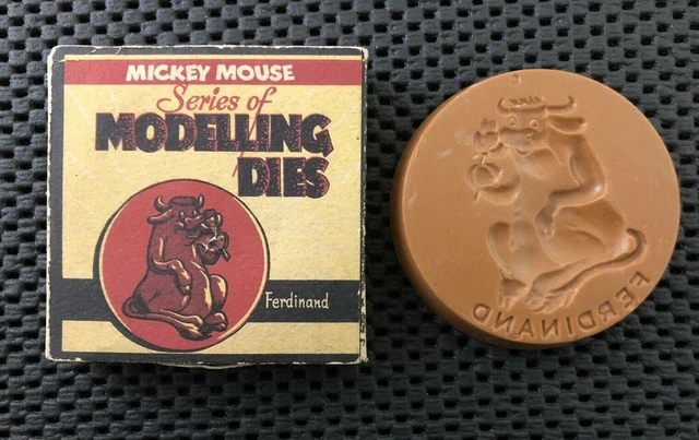 Vintage Walt Disney Ferdinand The Bull Modelling Clay Or Wax Dies Claybrooke