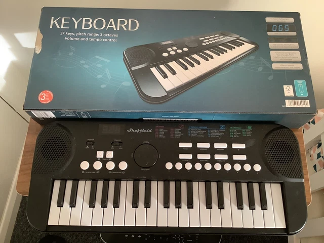 SHEFFIELD SLM 37 Mini Small Electronic Keyboard 37Keys 100Tones Battery ...