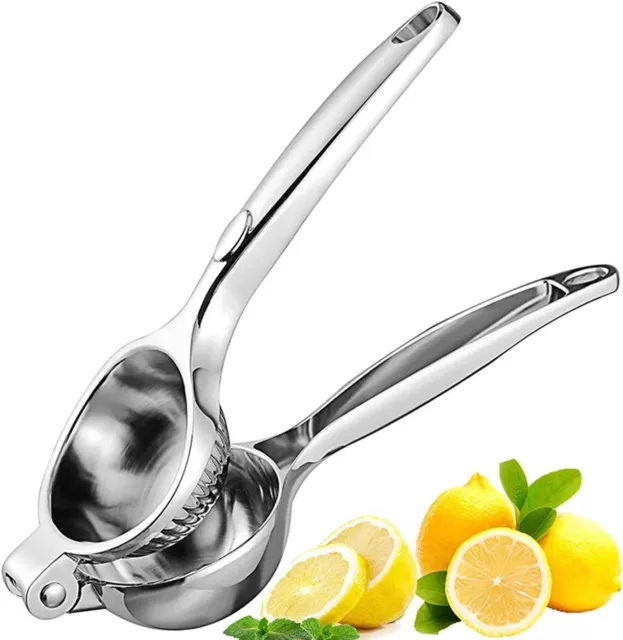 Lemon Squeezers Juicer Manual Press Stainless Steel Lime Citrus Fruit Extractor