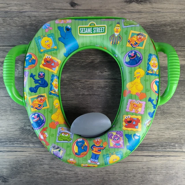 Asiento de baño suave para niños Sesame Street enmarcado Friend se adapta al entrenamiento regular y largo