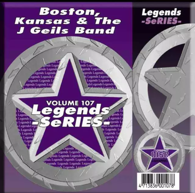 LEGENDS KARAOKE CDG DISCO BOSTON, KANSAS & J GEILS BAND #107 CD rock OLDIES