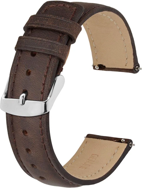Cinturino per Orologio Con Sgancio Rapido, Cinturini Di Ricambio in Pelle Retrò