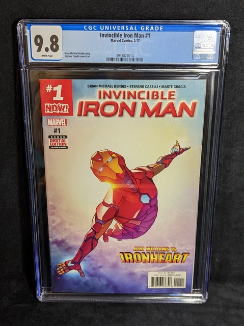 Invincible Iron Man # 1 CGC 9.8 (2017) 1st Riri Williams Ironheart Cover