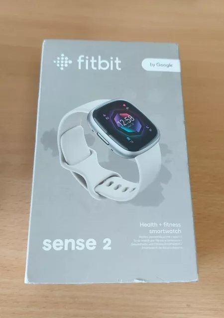 Fitbit Sense 2 Advanced Smartwatch. Platinum Aluminium/Lunar White