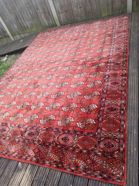 large PERSAIN Afghan CARPET RUG  Turkish  John Lewis wool Bokhara 3.4m By 2.4m