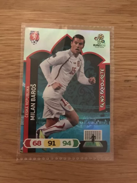 Milan Baros République tchèque FAVORI DES FANS Panini Adrenalyn XL Euro 2012