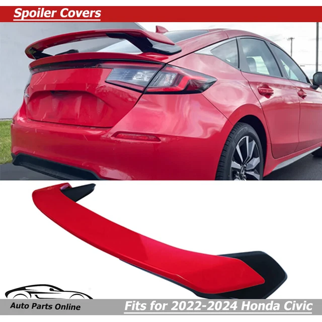 REAR TRUNK SPOILER Wing for 20222024 Honda Civic 11th Gen Hatchback Red Black 171.03 PicClick CA