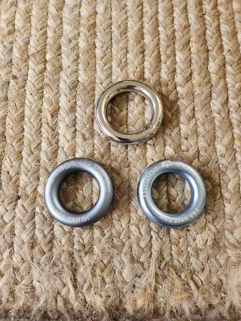 3 O Rings For Climbing Or Slacklining