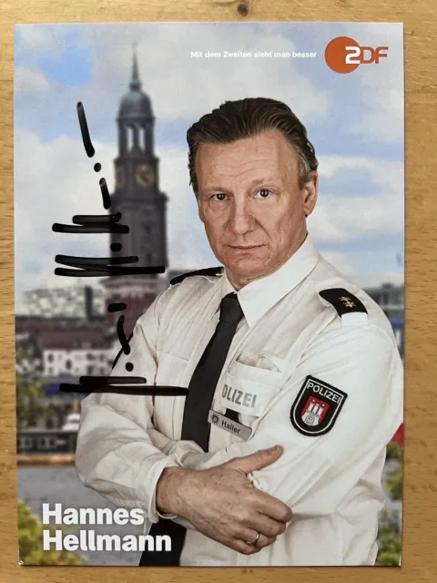 Hannes Hellmann AK ZDF Notruf Hafenkante Autogrammkarte 2023 original signiert 2