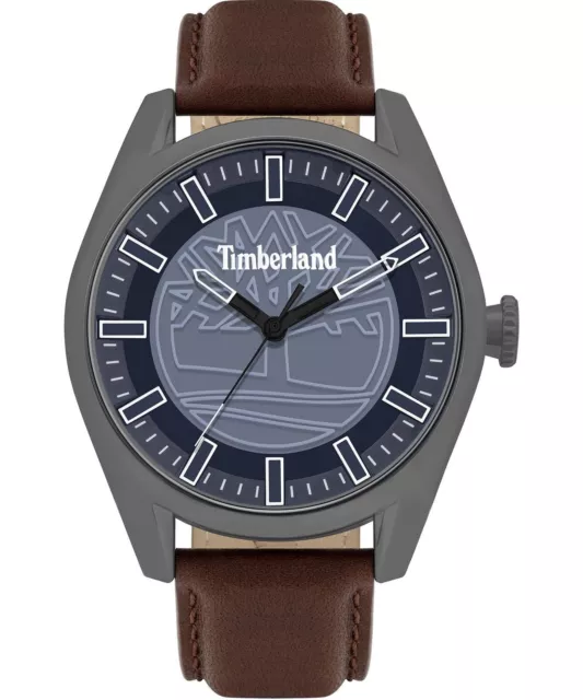 Orologio Uomo TIMBERLAND ASHFIELD TBL.16005JYU/03 Pelle Marrone Blu