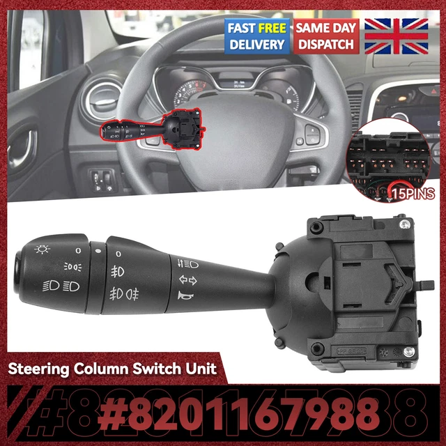 Interruptor De Dirección (intermitentes) Para Dacia Y Renault - Números OEM 8201167988, 681726046R, Etc.
