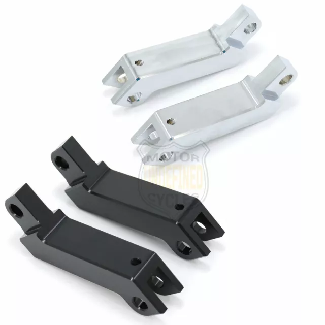 Pair Male Mount Foot Peg Extensions For Harley Sportster XL Softail Dyna Chopper