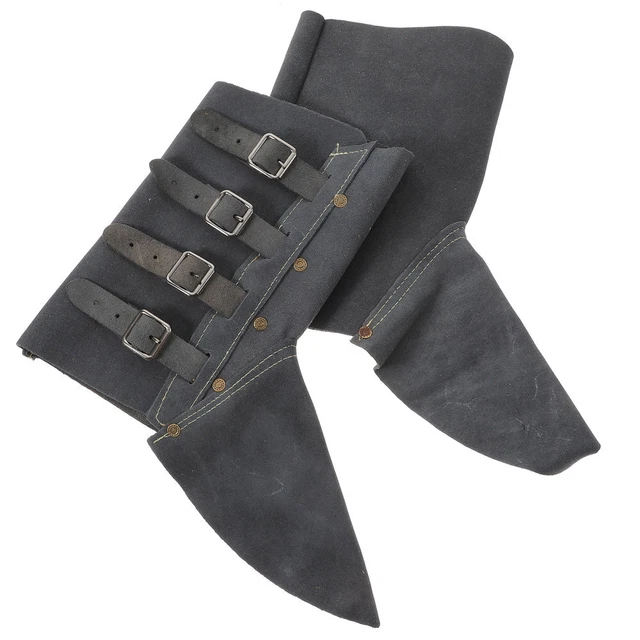 1 paire de protecteur de chaussures de soudeur, Couvre-pieds de soudeur pour soudeur, Chaussures de protection de soudage, Professional ignifugé résistant à la chaleur guêtres de soudage en cuir