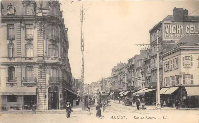 Cpa 80 Amiens Rue De Noyon