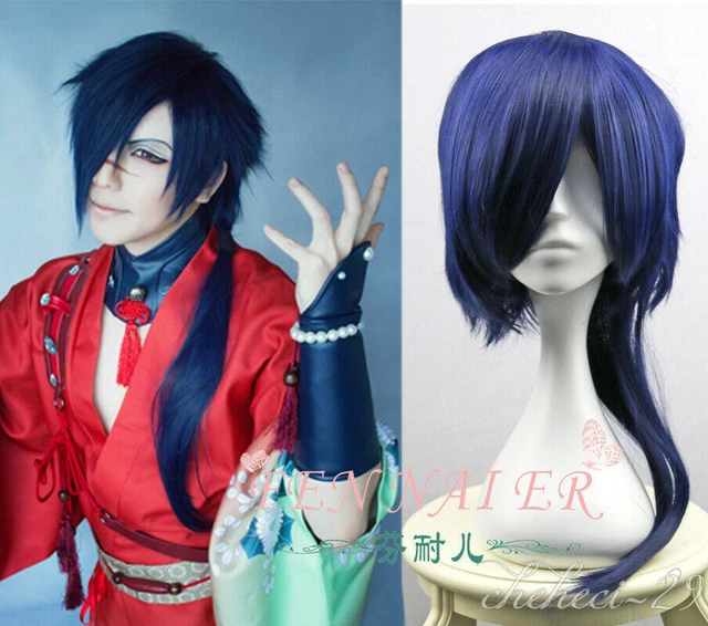 For Cosplay Dramatical Murder koujaku Cosplay Wig +free gift gift Free hair net