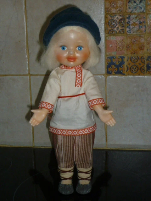 Poupée artisanale, Babouchka couvre-théière, vintage années