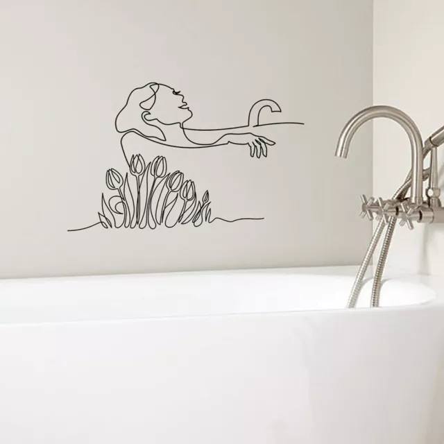 Adesivi Murali Decorativi Per Il Bagno Di Casa Arte Da Parete Autoadesiva In ^ 3