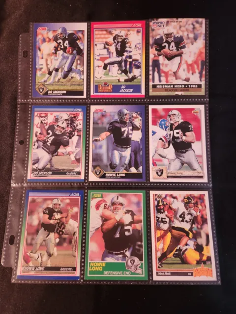 NFL LOS ANGELES/OAKLAND RAIDERS Lot of 27