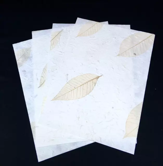 Handmade Mulberry Paper 3 x A4 6 x A5 sheets art/craft/decoupage/leaf wrap