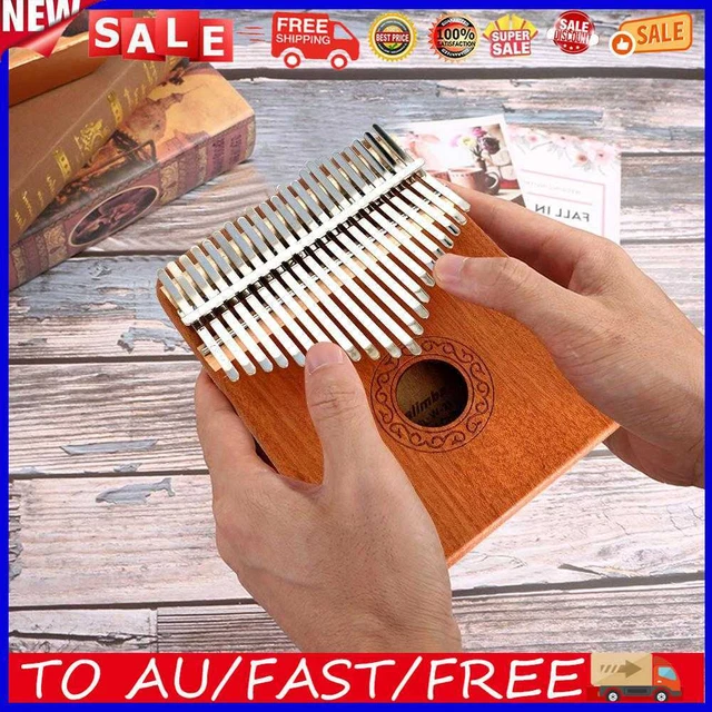 Wooden Kalimba 21 Key Finger Thumb Piano Mbira Acacia Musical Instrument Gifts