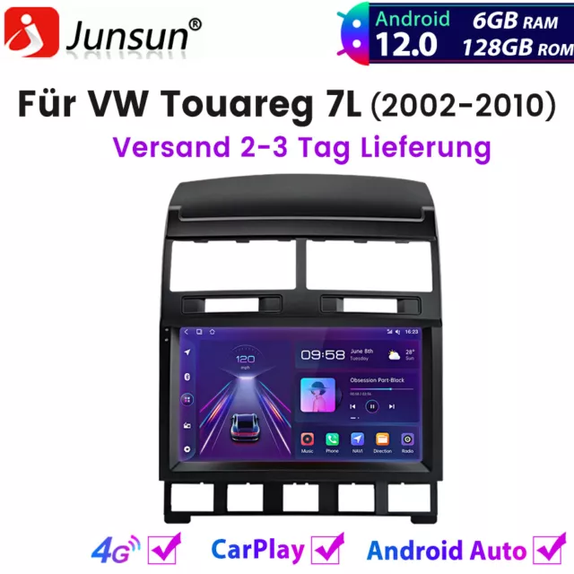 6+128GB Für VW Touareg 7L 2002-2010 Android Autoradio Carplay GPS NAVI WIFI DAB+