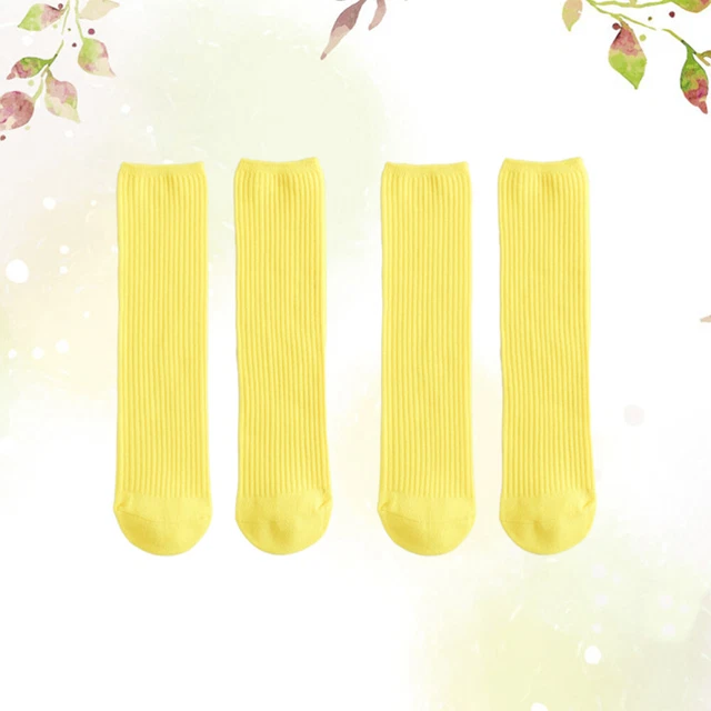 2 Pairs Uniform Socks Socks Gift Set Cotton Socks Boys Non Skid Socks 2